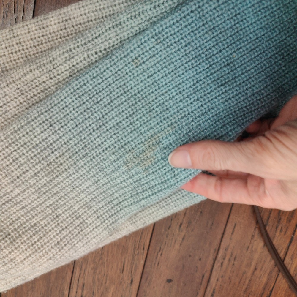 Maje Myster Ombre Wool Cashmere Blend Sweater Womens One Size Grey Blue Gradient - Picture 9 of 10